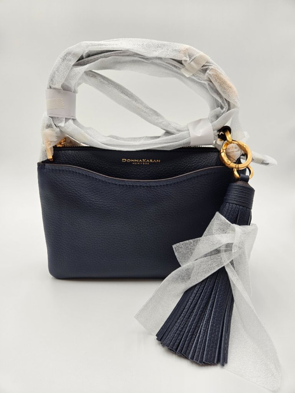 STEAL!!🔥Donna Karan Glenwood Crossbody Dark Night Navy | Genuine Leather